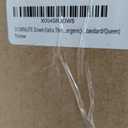 DOWNLITE Down Extra Thin, Flat & Soft Pillow for Stomach Sleepers (Hypoallergenic) (Standard/Queen)