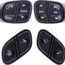 MOTOKU Steering Wheel Switch Buttons for GMC Envoy Yukon Sierra for Chevy Suburban Silverado 1500 2500 3500 Avalanche Tahoe Trailblazer
