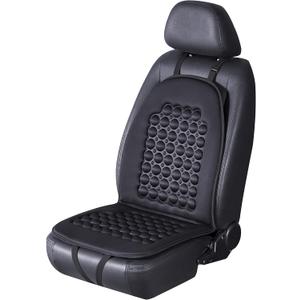 FREMONT AUTO Car Seat Cover Breathable Seat Protector- Made with Premium Polyester and Massage Magnet Bubble Cushion - Adjustable for Cars Truck SUV Vans, Airbag Compatible (Black 1PC)