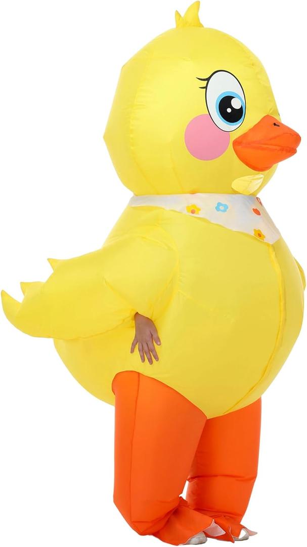 Inflatable Duck Costume Kids,Halloween Blow up Costumes Funny Animal Costumes for Boys Girls Cosplay Party