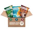 Quest Nutrition Protein Chips Variety Pack, BBQ, Cheddar & Sour Cream, Sour Cream & Onion, High Protein, Low Carb, 1.1 oz (Pack of 12), BB05/16/26