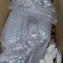 Nervure 350PCS Black Plastic Plates - Black Plastic Dinnerware Sets for 50 Guests - 100 Disposable Plates, 150 Gold Silverware, 50 Cups, 50 Napkins for Wedding & Party & New Year