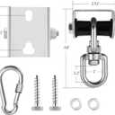 Eapele Heavy Bag Hanger, Punching Bag Mount for Ceiling 360 Swivel Wood Beam Holder for Boxing Bag, Heavy Bag, Gym Punching Bag, Speed Bag, Aerial Yoga Swing, Gymnastic Rings, Sandbag, Hammock