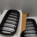 X5 F15 GrilleGloss Black Kidney Grill Fit 2014-2018 X5 F15 X6 F16 X5M F85 X6M F86 Dual Slat Double Line