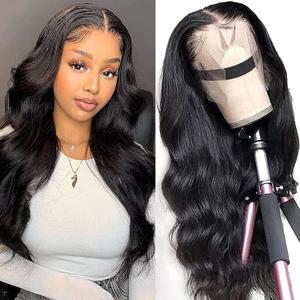 Body Wave Lace Front Wigs Human Hair Pre Plucked 13x4 Lace Frontal Wigs Human Hair for Black Women 180% Density Brazilian Glueless Wigs Human Hair 26 Inch