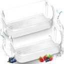 240356402 Refrigerator Door Bin Top Replacement Upgraded for Frigidaire Door Shelf Replacement Refrigerator Door Shelves FFSS2615TS0 LFSS2612TF0 LFSS2612TF4 FGHS2631PF4A FFSS2615TS2 FFSS2615TS5 2-Pack