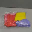 Bamllum Rubber Kitchen Dishwashing Gloves - 4 Pairs Colorful Reusable Household Cleaning Gloves for Washing Dishes and Cleaning Tasks, Flexible Long-lasting and Non-Slip (Small, Blue+Pink+Yellow+Red)
