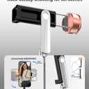 Selfie Stick Tripod for iPhone & Android Portable Phone Tripod Stand with Bluetooth Remote, One-Click Open, Compact & Lightweight for Vlogging, Travel & Everyday Use (Black)