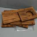 MIXUMON Wood Squirrel Feeder, Squirrel Feeders for Outside Winter, Wooden Chipmunk Feeder for Corn, Peanuts, Durable Box Easy to Fill with Removable Front Panel (Style 1)