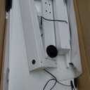 Sweetcrispy Electric Standing Desk Adjustable Height, 40x24 Inch Sit Stand Up Home Office Desks Computer Workstation PC Work Table with 3 Memory Preset Splice Wood Board Metal Frame, White