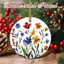 Flower Hanging Ornament, Christmas Ornaments, Xmas Decorations for Tree, Ornaments for Christmas Tree, Holiday Ornament, Flower Themed Gifts, Holiday Party Gifts, Xmas Gift Ideas - Wildflower