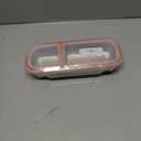 Juome Stainless Steel Snack Containers, Reusable Double/2 Compartment Snack Containers with Lids for Kids, Divided Food Storage Containers Condiment Box Sauce Cups for School, Travel, Home