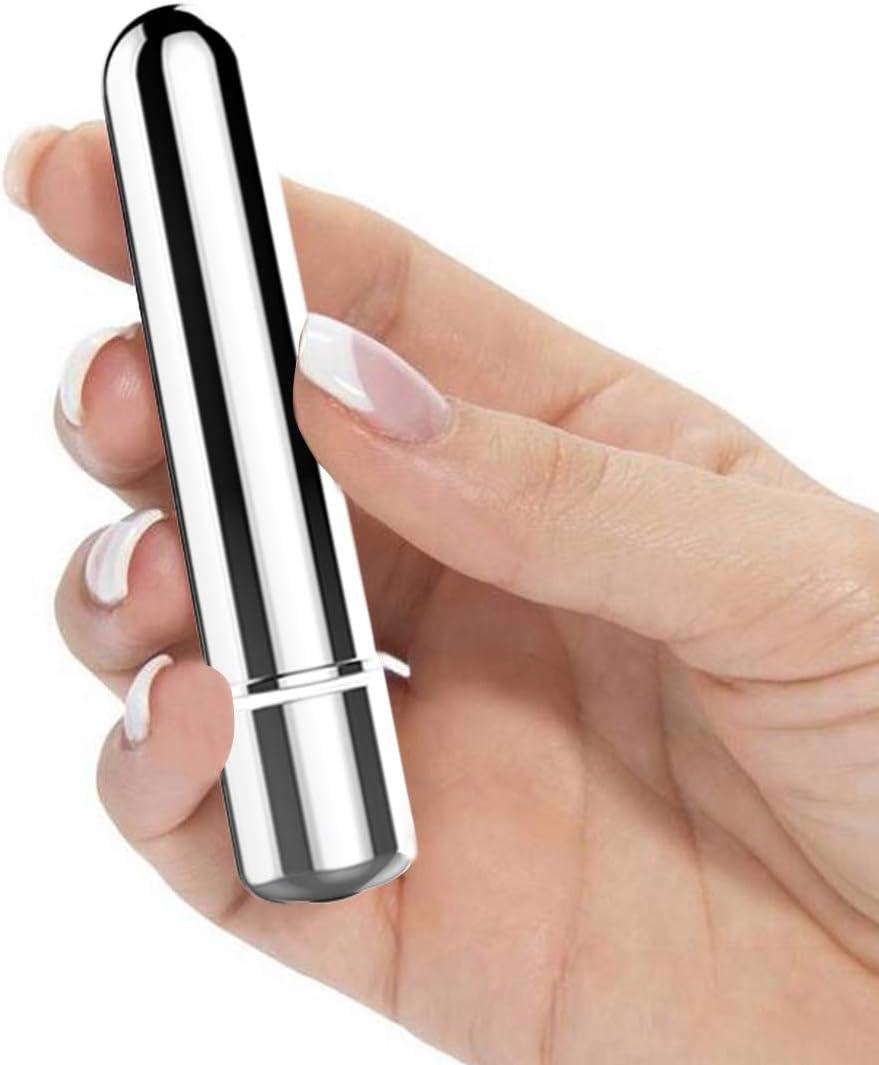 Cordless Handheld Mini Massager for Face, Finger, Neck, Shoulder, Electric Back Massage, Massage Stick Tool for Relaxion (Sliver)