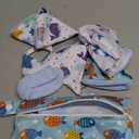 10 Pcs Coral Velvet Peepeeteepe Baby Boy with Storage Bag & Laundry Bag, Strong Water Absorption Pee Peep Teepee for Baby Boy, Reusable Pee Covers for New Parents Gift