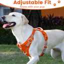No Pull Dog Harness, Reflective Puppy Vest for Dog(Orange,S)