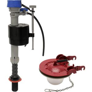 Fluidmaster K-400H-040-T5 PerforMAX Fill Valve and 3-Inch Flapper Toilet Repair Kit, Multicolor