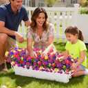 Yastouay Artificial Flowers for Outdoors, 22 Bundles UV Resistant Artificial Outdoor Flowers, Realistic Fake Outdoor Flowers Plant Faux Flowers for Outdoor Planters Front Porch Patio Window Box