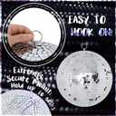 Disco Ball 12-Inch Large Hanging Mirror Ball Disco Ball Decor for Disco Party Decorations, Weddings, Events, Disco Christmas Decor, and Home Celebrations
