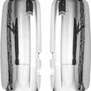 Chrome Door Mirror Covers For Kenworth T680(2013-2021), Kenworth T880(2014-2020), Driver Side and Passenger Side