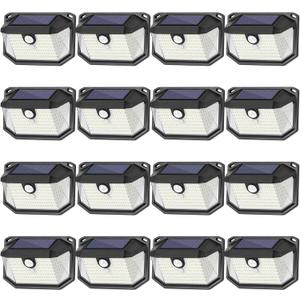 Solar Outdoor Lights, 16-Pack Super Bright 178 LEDs Motion Sensor Wall Light with 270 Wide Angle & 3 Modes, Waterproof Solar Powered Security Light for Patio Garden Garage Front Door