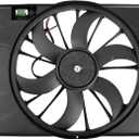 TRQ Radiator Cooling Fan Assembly Compatible with 2009-2010 Chrysler 300 2009-2022 Dodge Challenger 2009-2014 Charger CH3115169