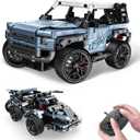 OWNONE 1 Off Road Pickup 4x4 Building Kit, 2 in 1 Stem Building Toy with Remote Control, Technique Race Car Building Toy for Kids, Birthday Gift Idea for Boys Ages 6+ (503 PCS)
