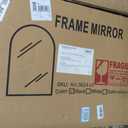 Vanity Bathroom Mirror for Wall, 2 Pack 36x24 Arched Bathroom Mirror for Over Sink, Arched Metal Frame for Bedroom, Living Room, Entryway, Hanging or Leaning, Black
