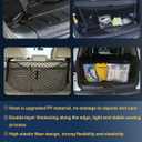Envelope Style Trunk Cargo Net Compatible with Nissan Pathfinder New 2026 2025 2024 2023 2022 2021 2020 2019 2018 2017 2016 2015-2013 Car Rear Tailgate Mesh Grocery Netting