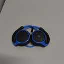 Small Bluetooth Headphones Wrap Around Head - Sports Wireless Headset with Built in Microphone and Crystal-Clear Sound, Foldable and Carried in The Purse, and 12-Hour Battery Life, Blue