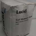 LUCID 4 Inch Gel Memory Foam Mattress Topper-Ventilated Design-Ultra Plush-Twin XL