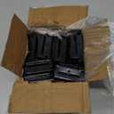 10 Pack E-Track Connector with Square Plates, E Track Double Fitting Accessories, Bolt-on Steel Cargo Securement E Track Compatible Accessory, Etrack Rail Adapter for Trucks, Enclosed Trailers