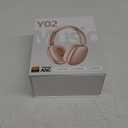 Wentronic Y02 Active Noise Cancelling Headphones,60H Battery,5 EQ Music Modes,Hi-Res Audio,Deep Bass,Foldable Wireless Over Ear Bluetooth 5.4 Headset,Breathable Leather Earpads (Starlight)