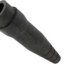 Leviton 18D25-E 18-Series Ball Nose, Male, Plug, Detachable, Crimped, Commercial Grade, Cam-Type Connector, Black