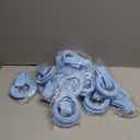 Hiboom 24 Pack Rubber Figure 8 Resistance Bands with Non Slip Handles, Elastic Workout Bands for Arm Back Chest Training, Yoga, Pilates Physical, Home Gym Equipment (Blue)