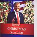 10 Pcs VIVIKEN Funny Trump Christmas Card, Humor Donald Trump Merry Christmas Cards for Women Men, Trump Xmas Greeting Card for Husband Wife, Trump Christmas Gifts Cards for Her Him Fans Friends