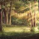 8x6ft Spring Forest Backdrop Trees Sunlight Green Grassland Photography Background Forest Natural Scenery Kids Birthday Party Decor Baby Shower Banner Newborn Baby Pictures Photo Booth Props