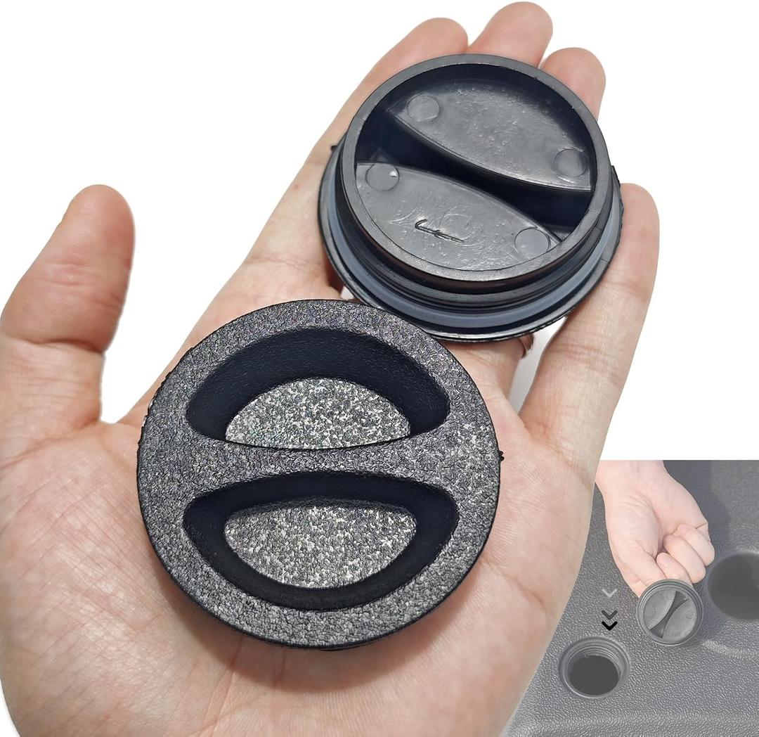 4 Pack Umbrella Base Stand Drain Plug Caps with Sealing Silicone O-Ring, Inlet and Outlet Cover Replacement Parts for Water Fillable Umbrella Base, Sand, Heavy Duty