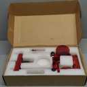 New Upgraded Protable Drill Guide for Straight HolesAdjustable 0 to 60 Heavy Duty Multi-Angle Drill Press Guide Adapter for Hand Drill,with 1/2" Chuck,Key, Precision Drilling Jig for Wood Working (Red)