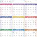 2026 Yearly Wall Calendar - Large Yearly Calendar 2026, Jan 2026 - Dec 2026, 25.2'' x 38.2''(Open), 2026 Calendar 12 Months, Yearly Wall Calendar 2026 with To-do Lists, Notes, Stickers, All At One Page