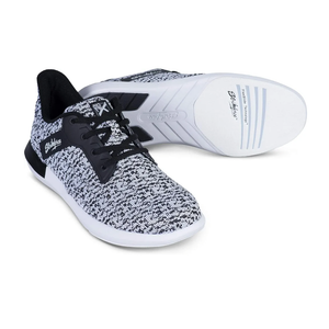 KR Strikeforce Lux Black/White Womens Athletic Bowling Shoe, 7.5