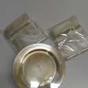 Goodluck 120 Plastic Dessert Plates 6.3" with Forks 5.7" for 60 Guests, Gold Glitter Disposable Plates, Heavy Duty Plastic Plates for Party, Appetizer Plate for Thanksgiving, Birthday and Christmas