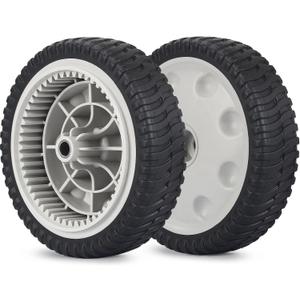 GICOOL 734-04018 Lawn Mower Front Drive Wheels, 8 Inch Wheels for MTD 734-04018A 734-04018B 734-04018C 12AV569Q597 Troy-Bilt TB240, Pack of 2