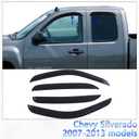 in-Channel Rain Guards for Chevy Silverado 2007-2013