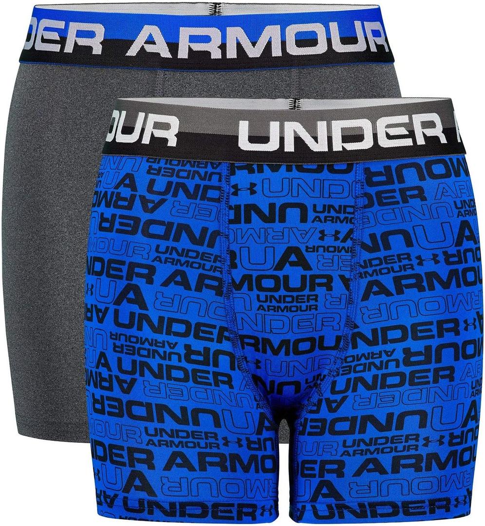 Under Armour Boys' Big Performance Boxer Briefs, Lightweight & Smooth Stretch Fit (Ultra Blue)