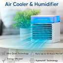 Arctic Air Pure Chill Deluxe Evaporative Air Cooler - Powerful, Quiet, Lightweight And Portable Space Cooler With Hydro-Chill Technology For Bedroom, Office, Living Room & More