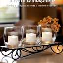 Homemory 12pcs Remote Timer LED Tea Lights Candles, 400+Hours Flickering Flameless Battery Votive Tealights for Tabletop Lighting, Centerpieces Decor, Holiday (Cool White Glow, White Base)