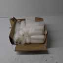 MTLEE 36 Pcs Pillar Candles Bulk Set of 3 Long Burning Wax Pillar Candles 2 in x 3, 6, 8 Inch Dripless Unscented Smokeless for Wedding Party Spa Lantern Fireplace Home(White)