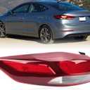 Tail Light for Compatible with 2017-2018 Hyundai Elantra Outer Rear Brake Stop Lamp with Side Marker Lamp Replace 92401-F2020 Left Driver Side (US Version)