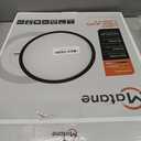 Matane 12 Inch LED Flush Mount Ceiling Light Fixture with Night Light, 24W 2400LM 3000K/4000K/5000K Selectable, Dimmable Ceiling Lights for Bedroom, Dining Room, Kitchen, Round Black