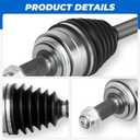 TadaMark Front Right CV Axle Shaft Assembly Fit for Honda Odyssey 3.5L 2005-2010 V6, for Ridgeline 3.5L 2006-2014 V6, Passenger Side, for 60-4225